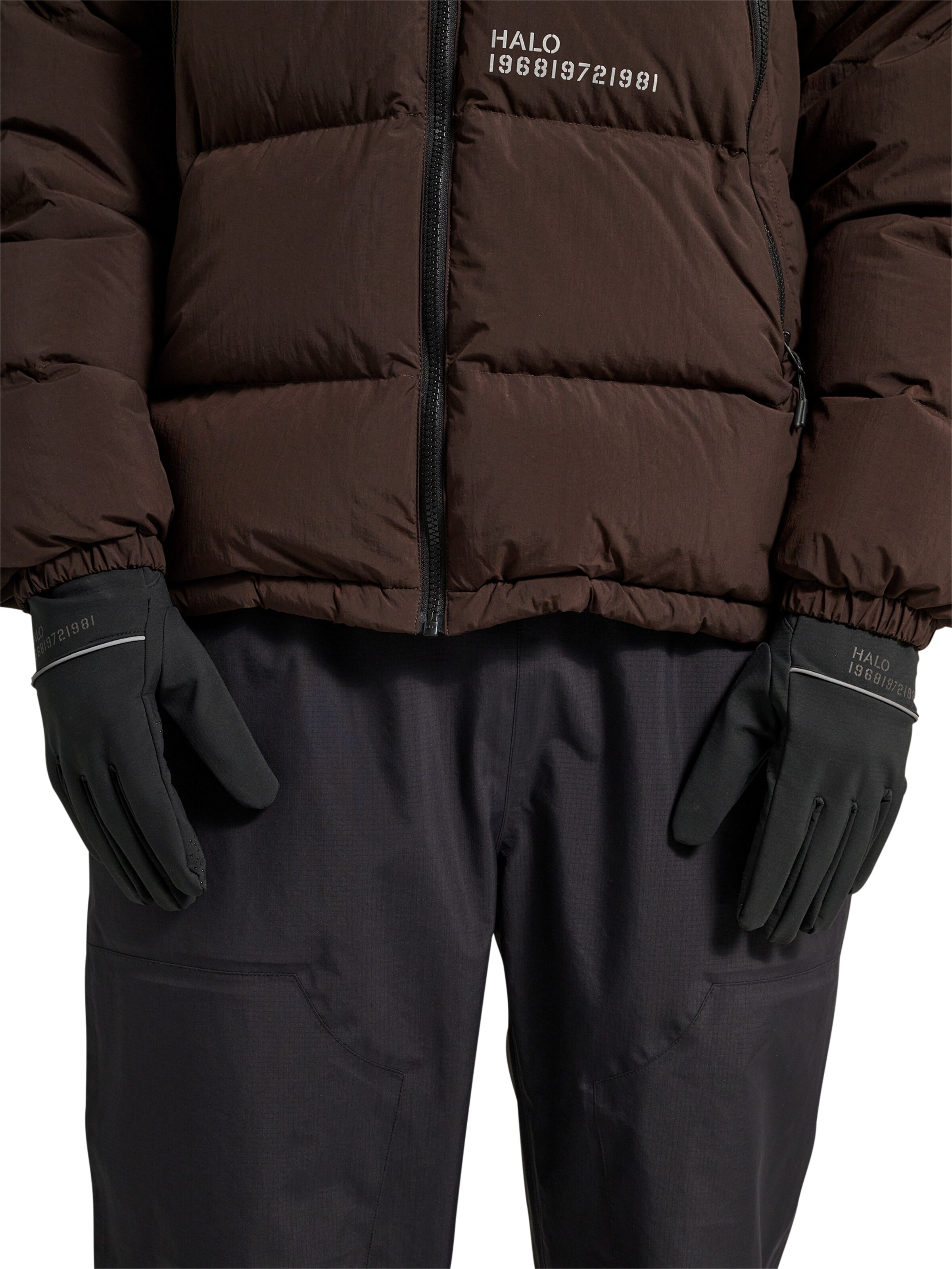 HALO Full Finger Gloves in Black