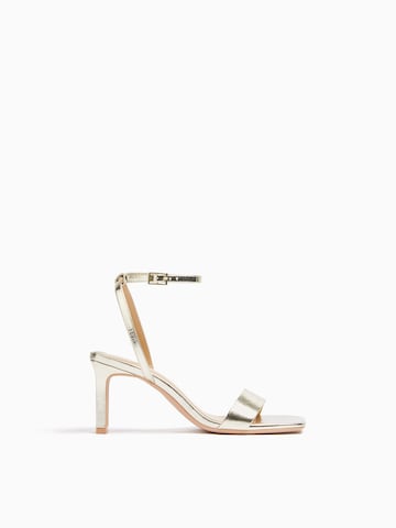 Bershka Strap Sandals in Yellow