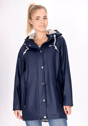 Schmuddelwedda Between-seasons coat in Blue: front