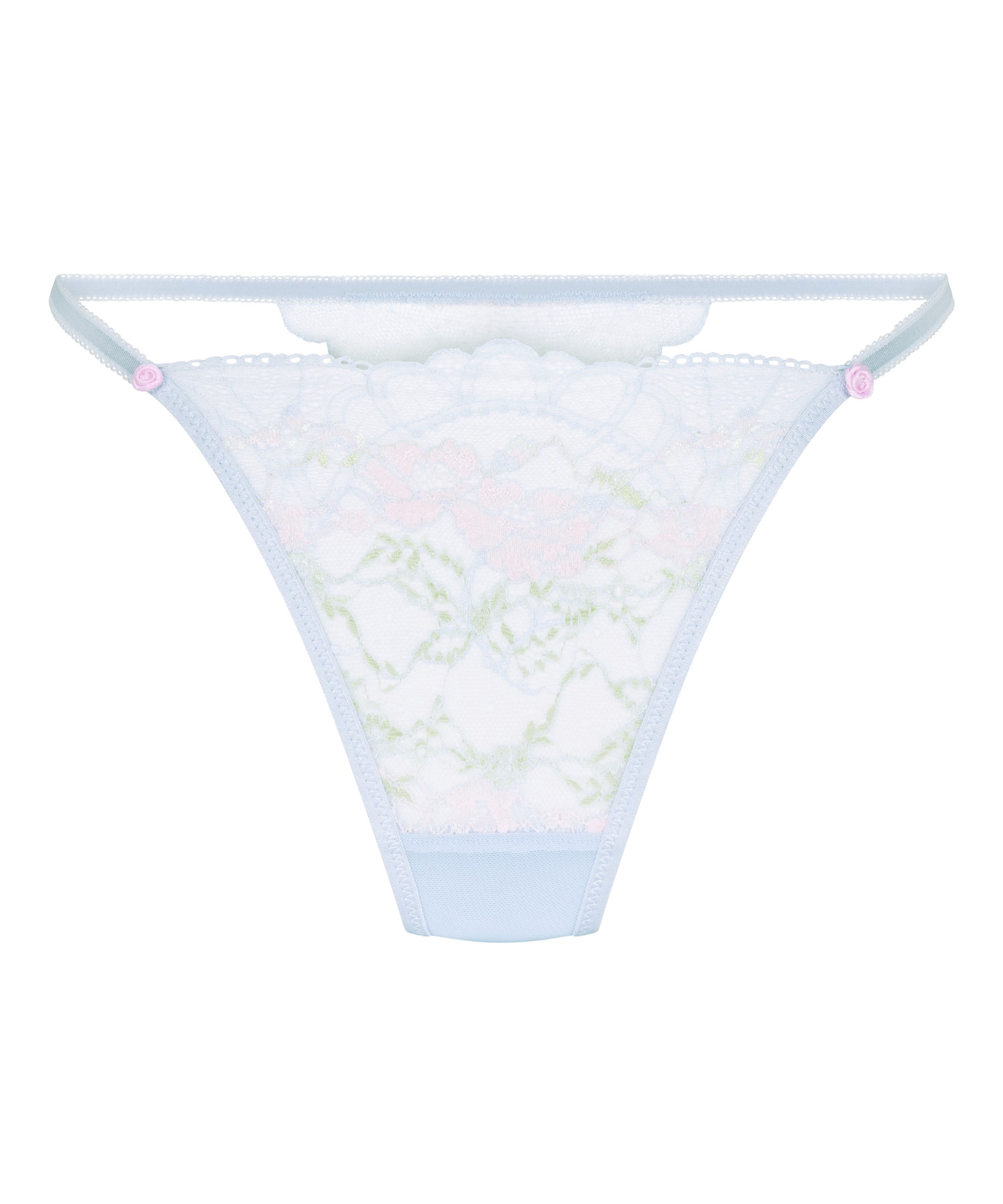 Hunkemöller String in XS in pastellblau / kiwi / rosa, Produktansicht