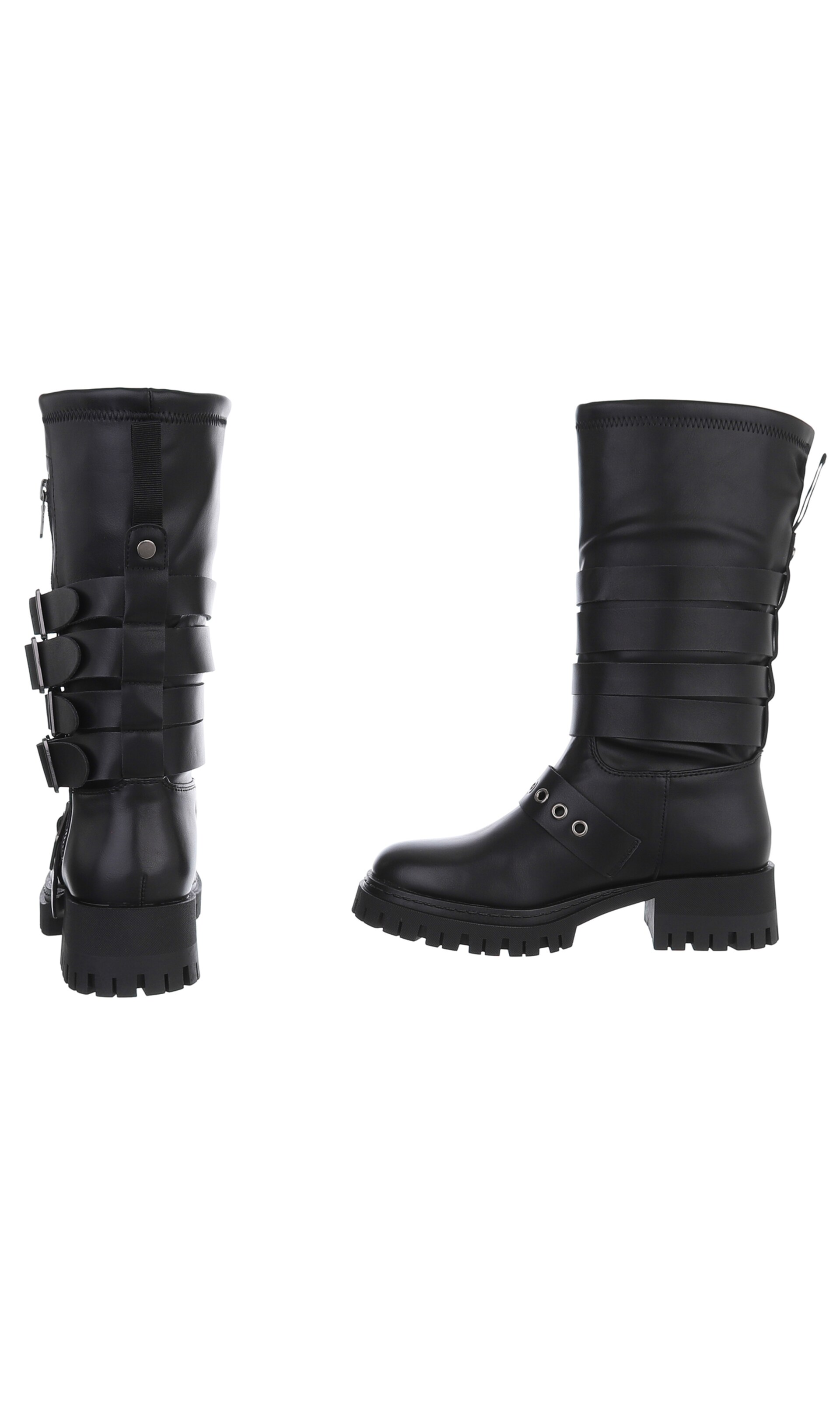 Ital-Design Stiefel in Schwarz