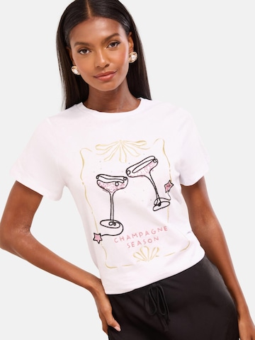 Lipsy Tričko - Biela: predná strana