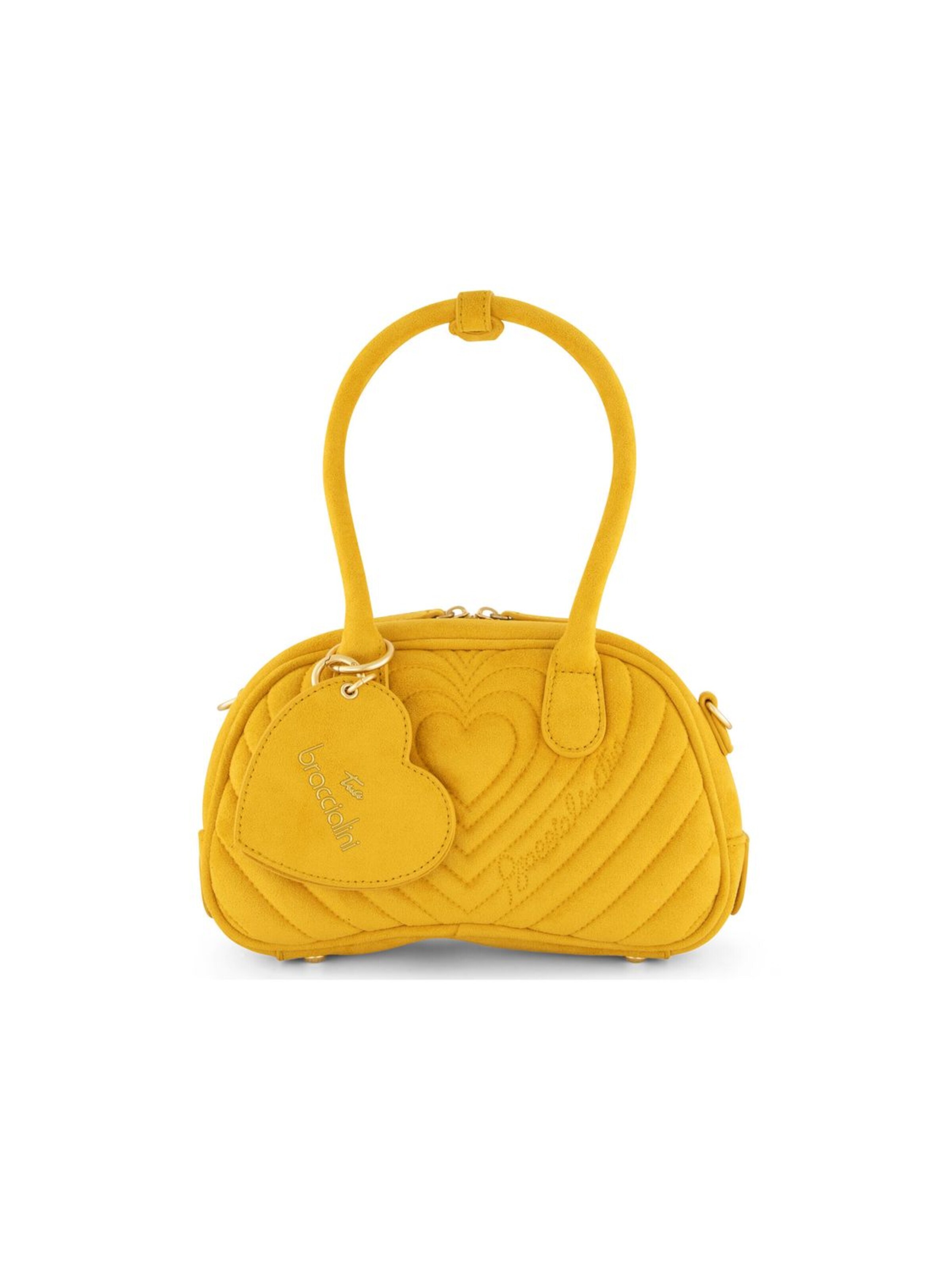 Braccialini - Bolso de mano 'Beth Matelassé' en amarillo: frente