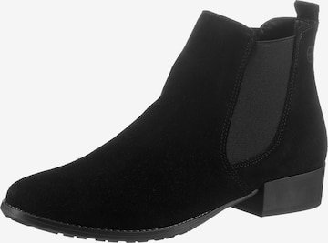 TAMARIS - Botas Chelsea en negro: frente