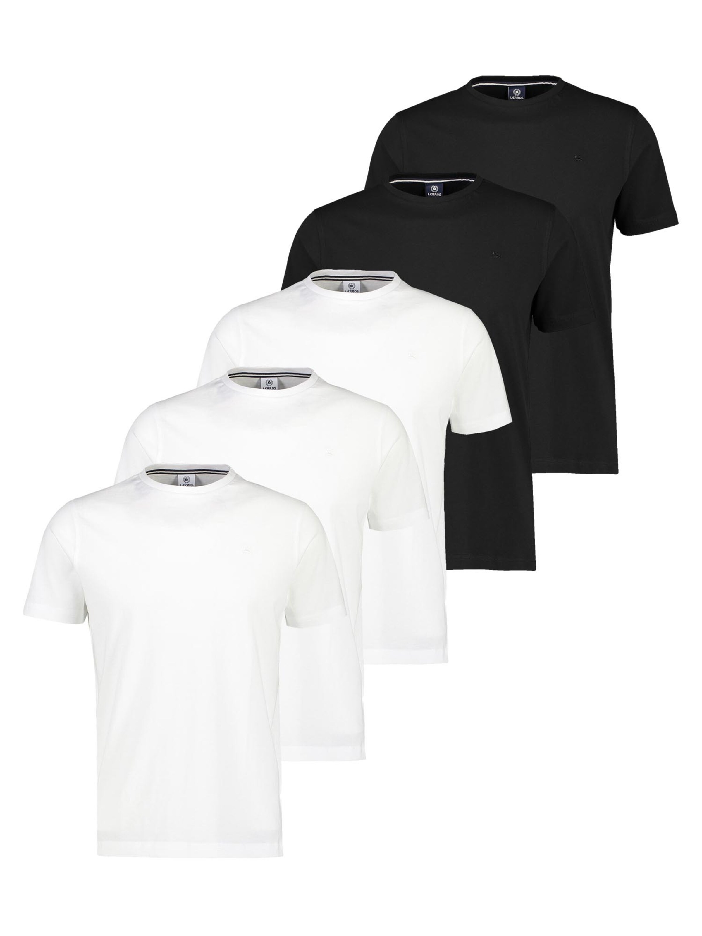 LERROS Shirt 'Basic' in Zwart: voorkant