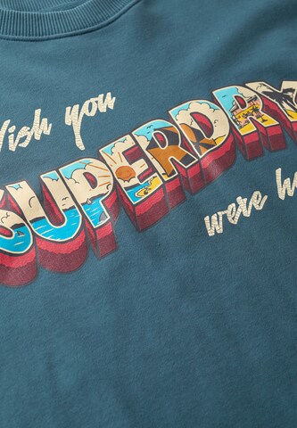 Sweat-shirt Superdry en bleu