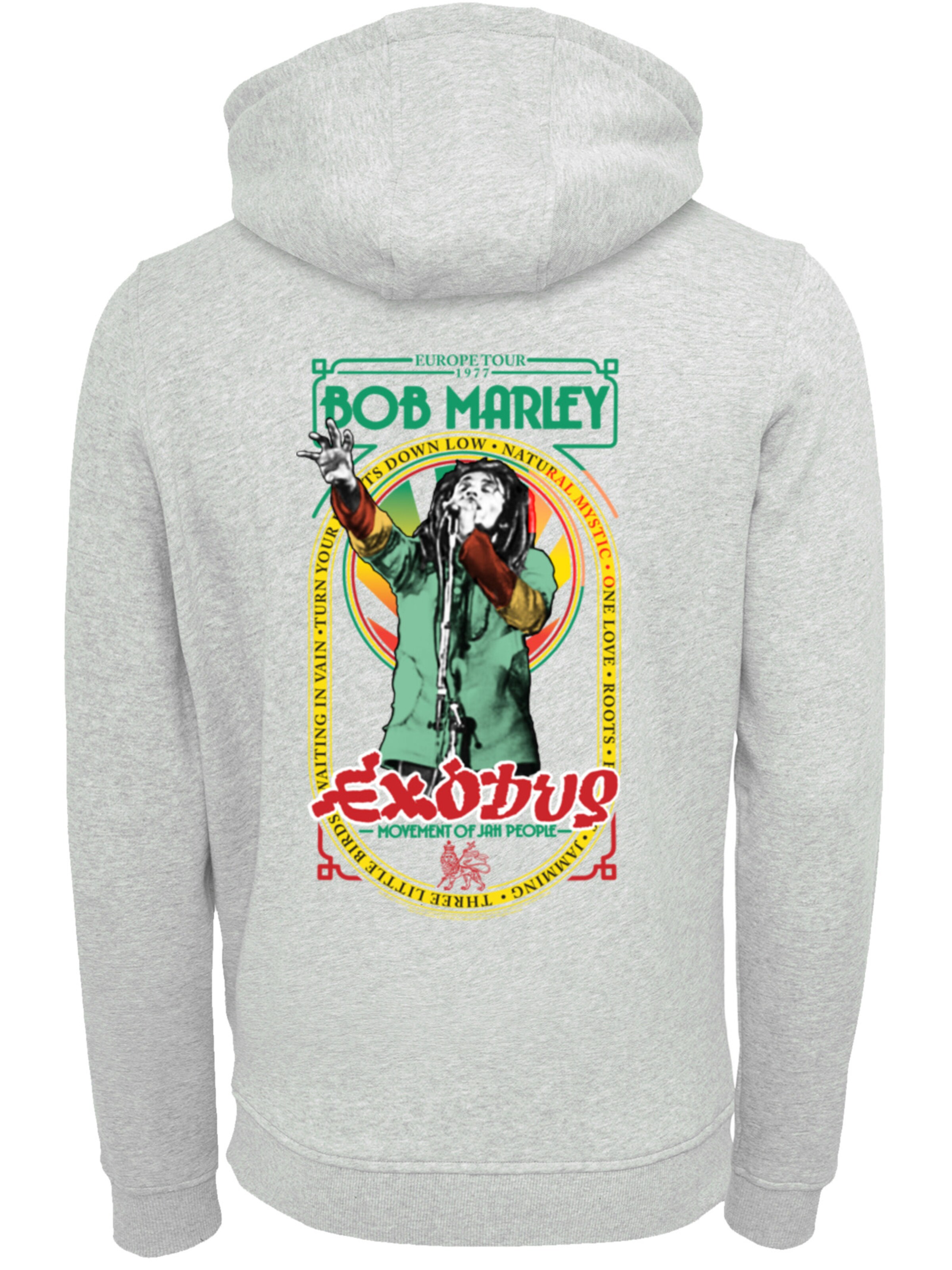 Sweat-shirt 'Bob Marley Reggae Music Exodus Singing' F4NT4STIC en gris