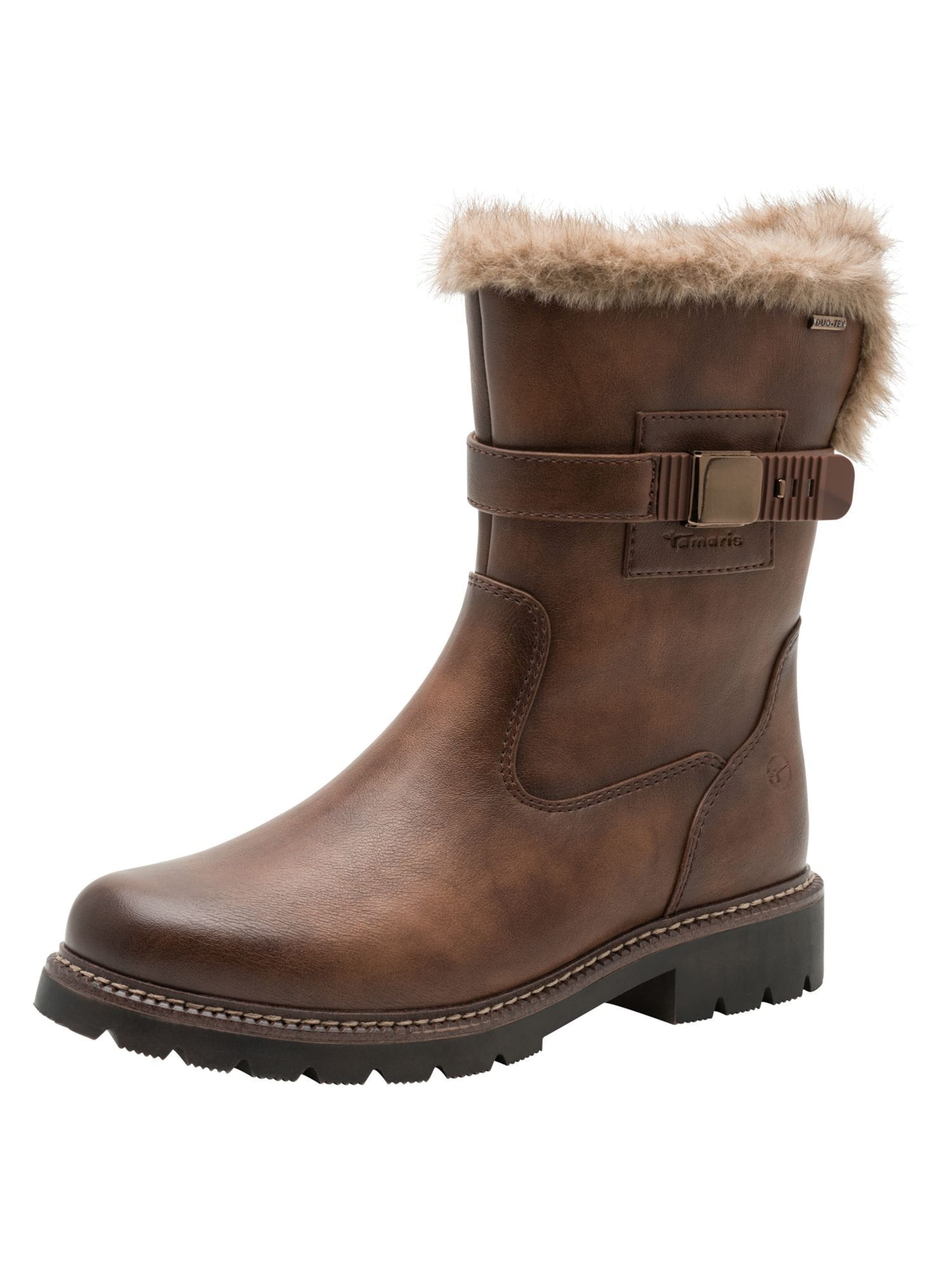 Bottines Tamaris en marron : devant