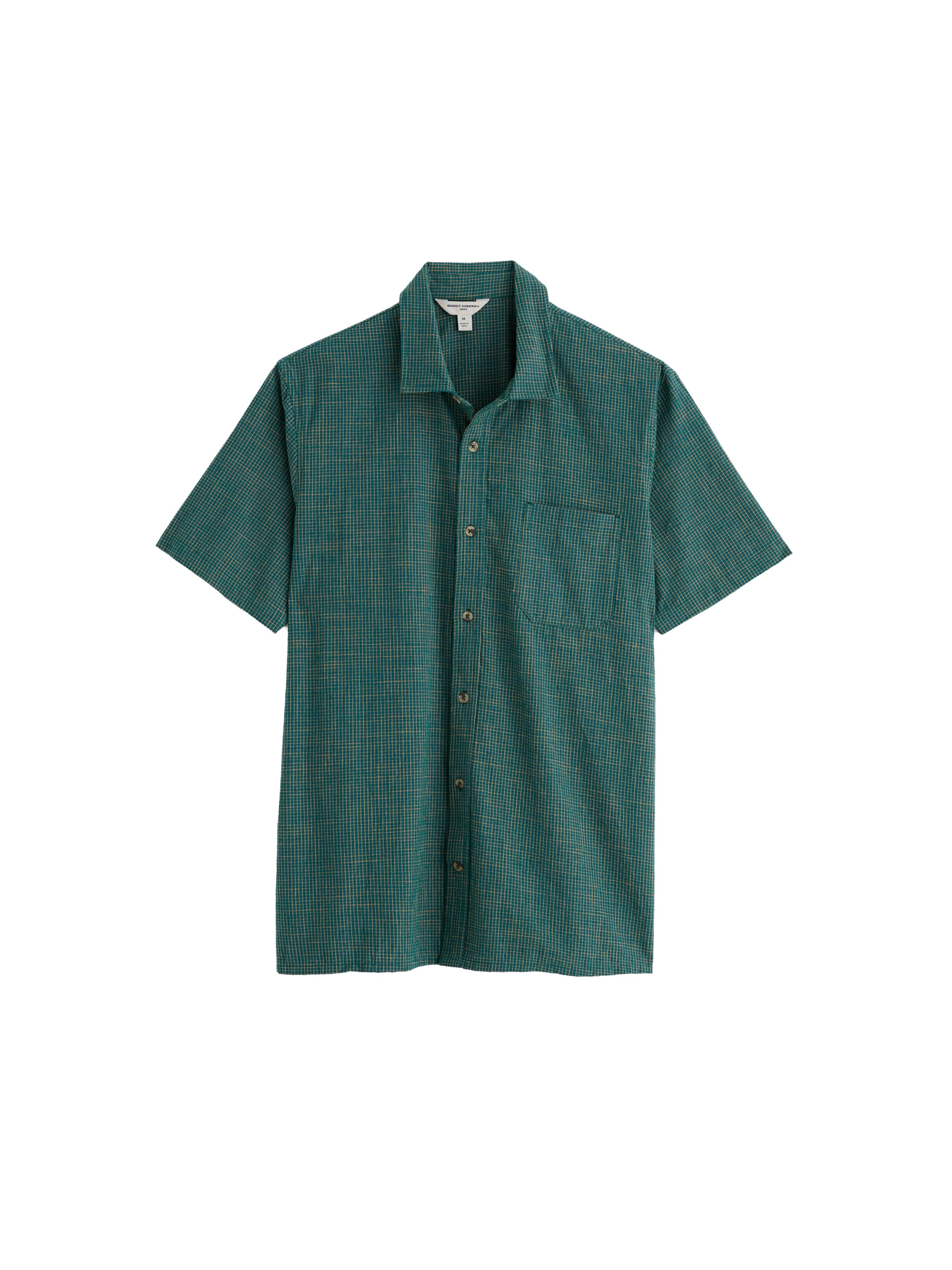 Seasalt Cornwall Regular fit Overhemd 'Keneder' in Groen: voorkant