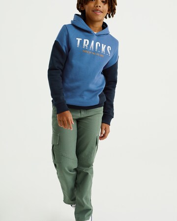 WE Fashion Sweatshirt in Blue: front