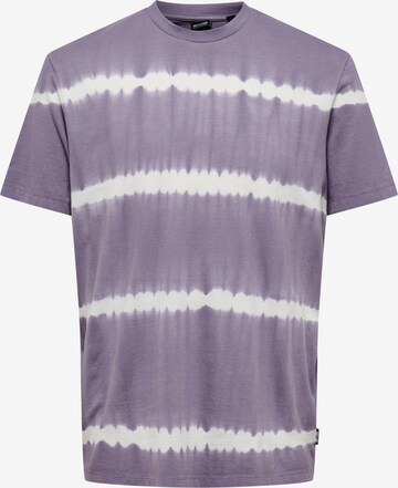 Only & Sons Shirt 'NATE' in Purple: front