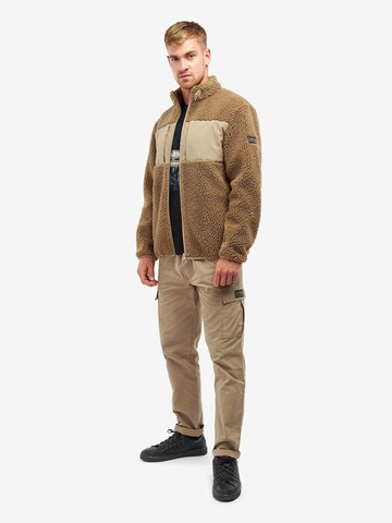 Barbour International Fleece Jacket 'Berber' in Beige