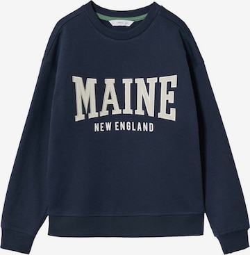 MANGO KIDS Sweatshirt 'Maine' i blå: framsida