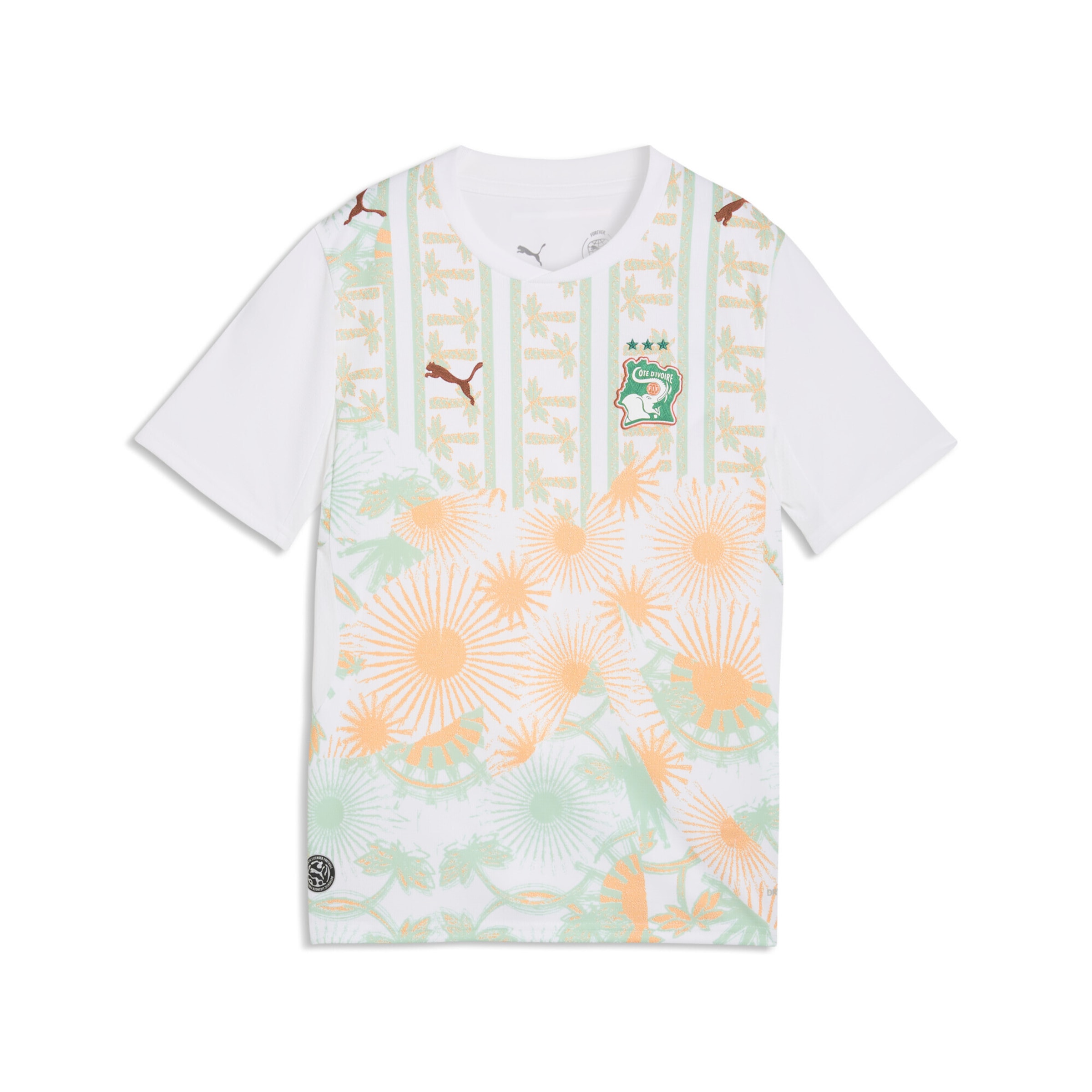 PUMA Performance shirt in Mint / Apricot / White, Item view