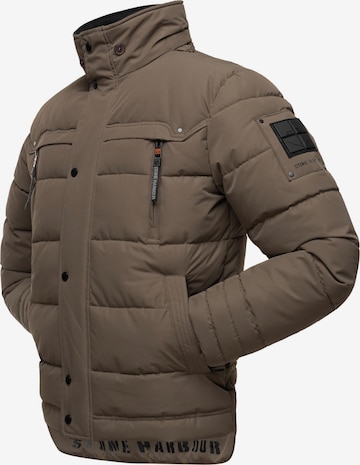 STONE HARBOUR Winterjacke 'Witaas' in Braun