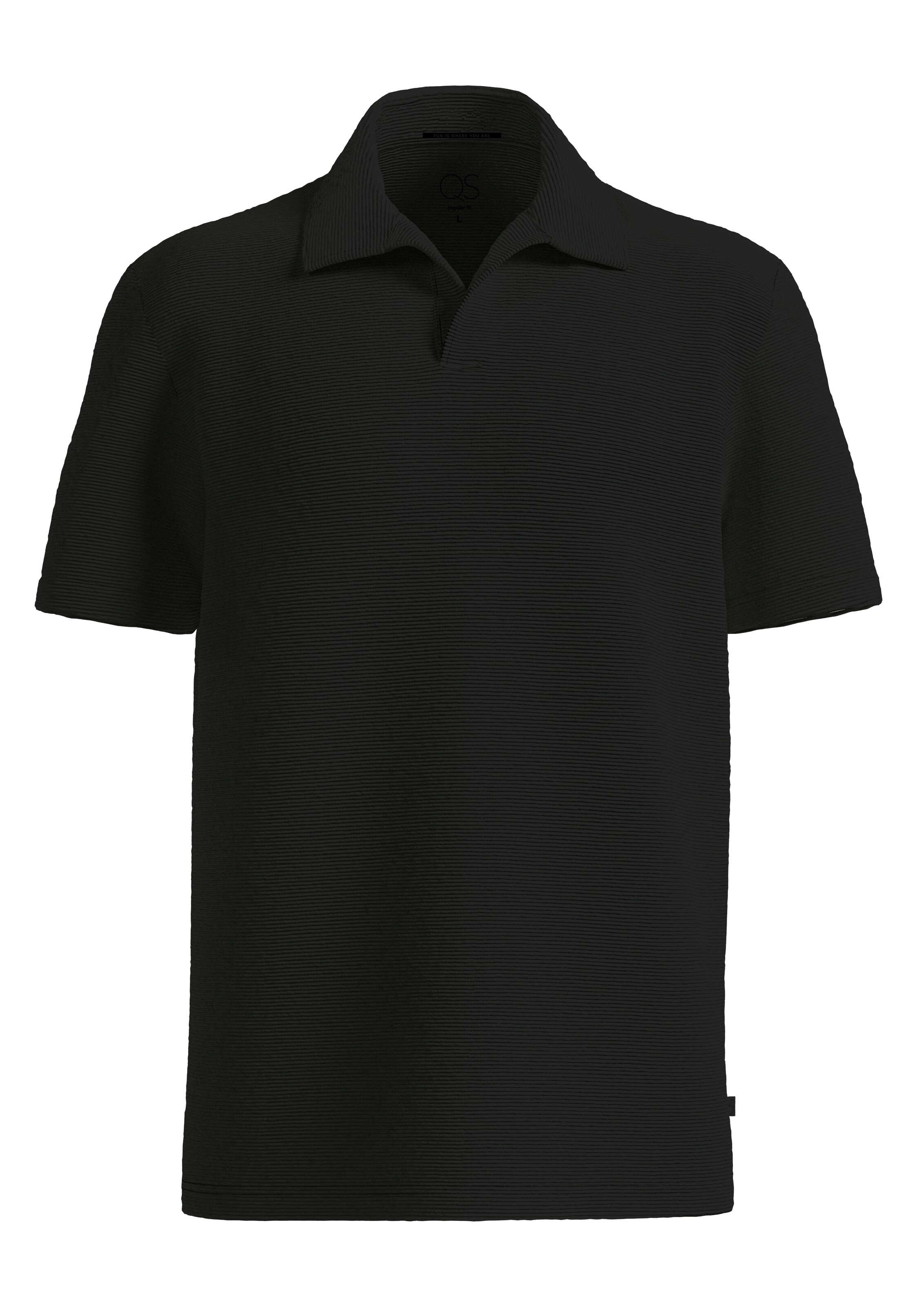 QS Shirt in Black: front