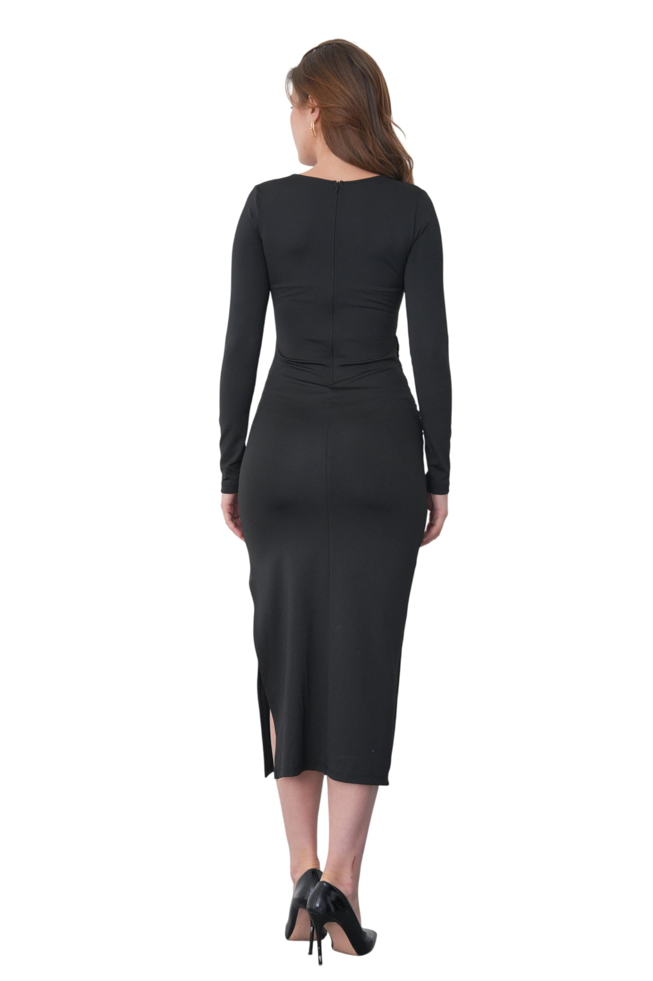WOMAN VISION Jurk 'Daisy' in Zwart