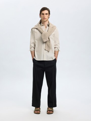 SELECTED Regular Fit Hemd 'SLHBen' in Beige