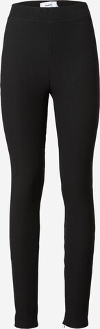 Skinny Leggings de la Moves pe negru: față