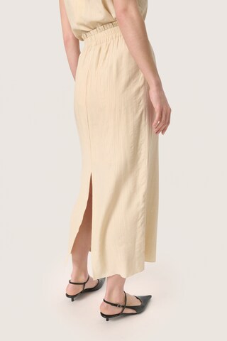 SOAKED IN LUXURY - Falda 'Aila' en beige