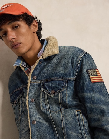 Polo Ralph Lauren Prehodna jakna | modra barva