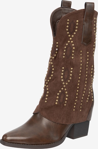 Salinyang Comwboystøvler i brun: forside