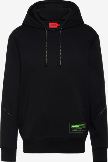 HUGO Sweatshirt 'Denry' in kiwi / schwarz, Produktansicht