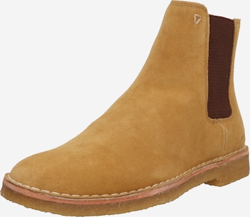 Superdry - Botas Chelsea en marrón: frente