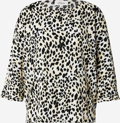 Marškinėliai iš s.Oliver, spalva – kremo / juoda / balta, Prekių apžvalga