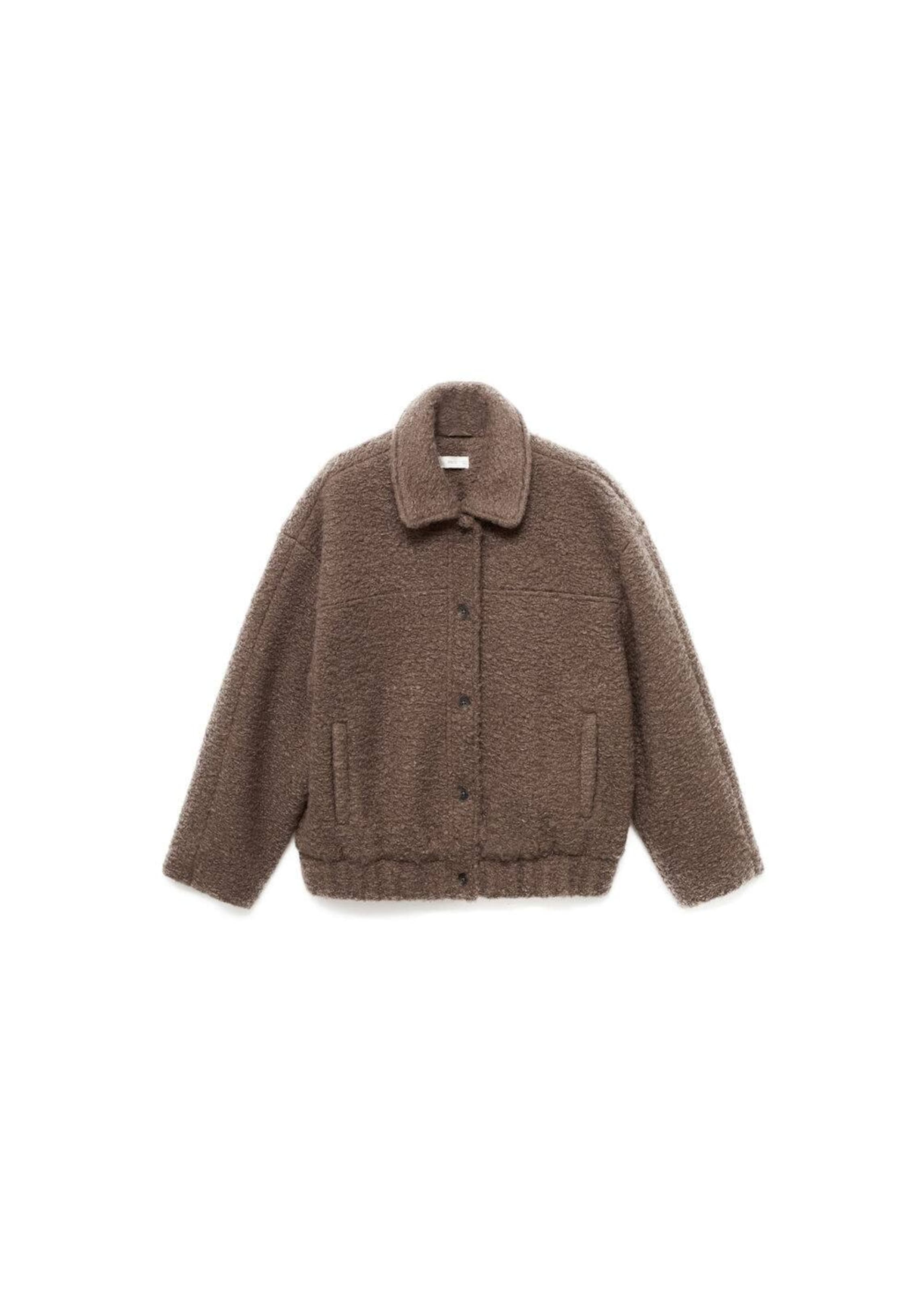 MANGO TEEN Jacke in Braun: Vorderseite