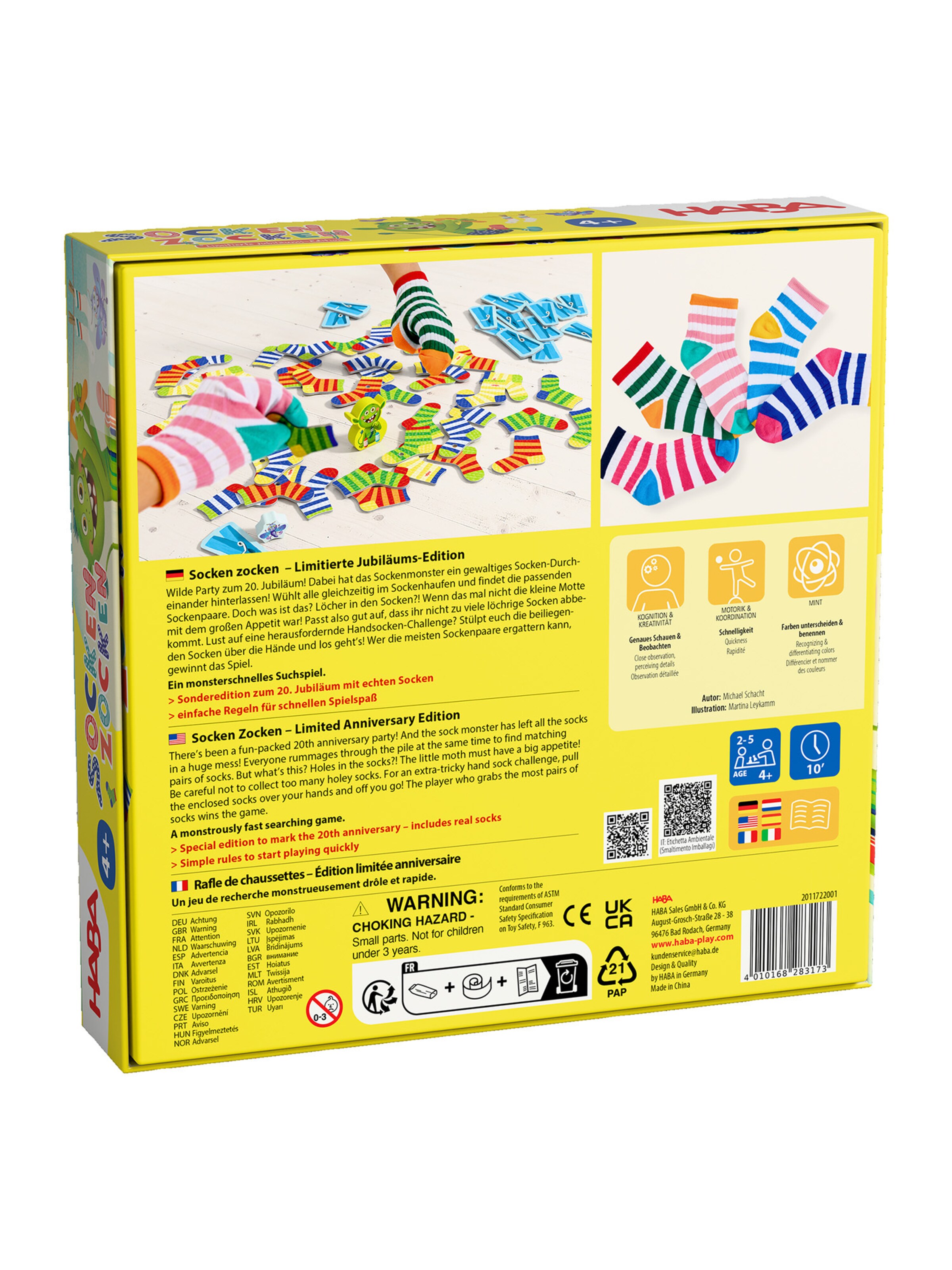 HABA Game ' Socken Zocken Limitierte Jubiläums-Edition ' in Mixed colours
