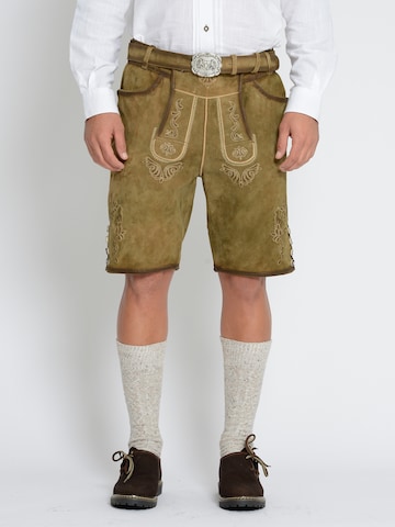 Rißberg Regular Klederdracht broek in Beige: voorkant