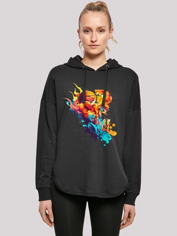 F4NT4STIC Sweatshirt 'Abstract player' in Black: front
