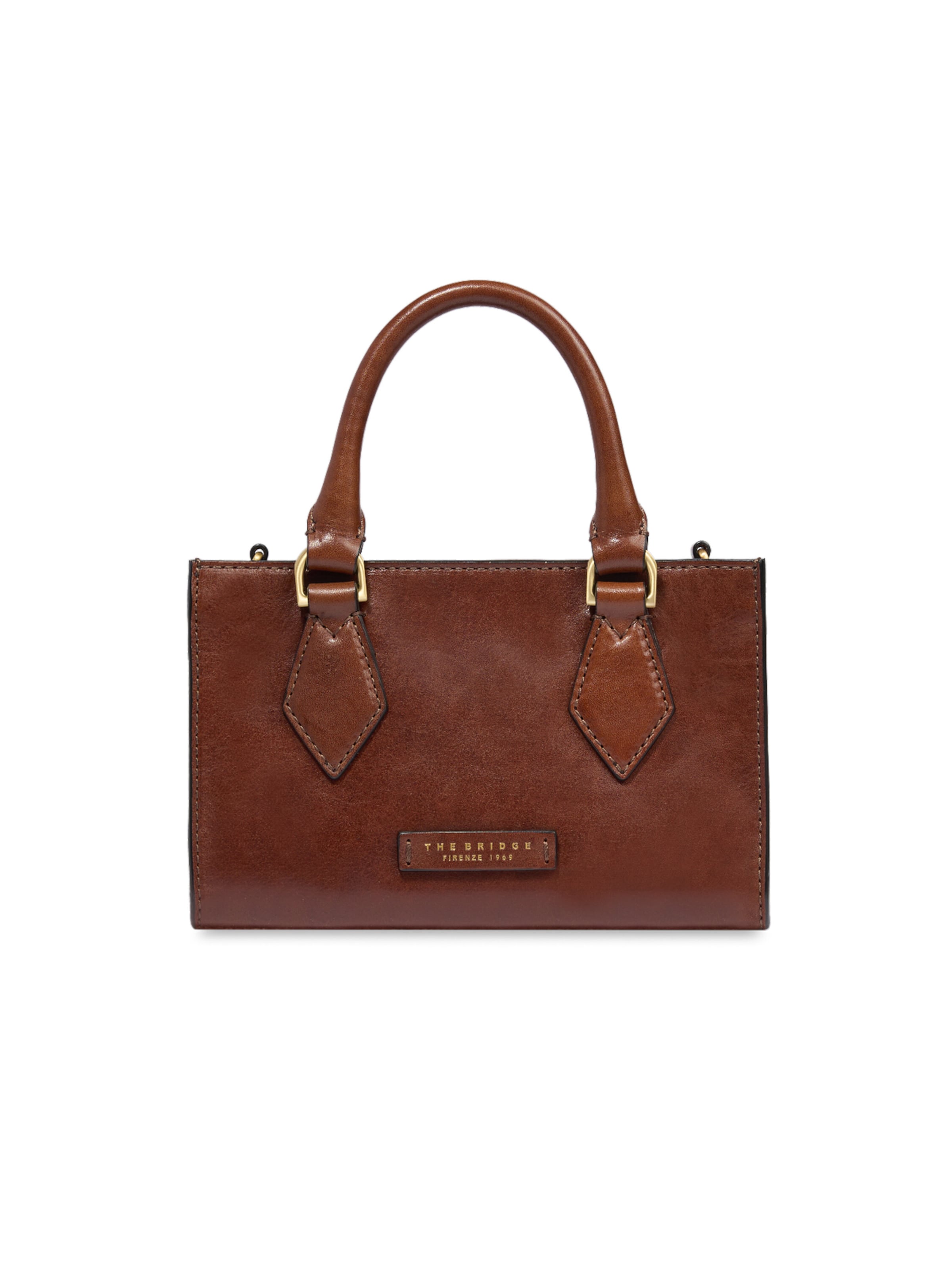 The Bridge Shoulder Bag in Brown: front