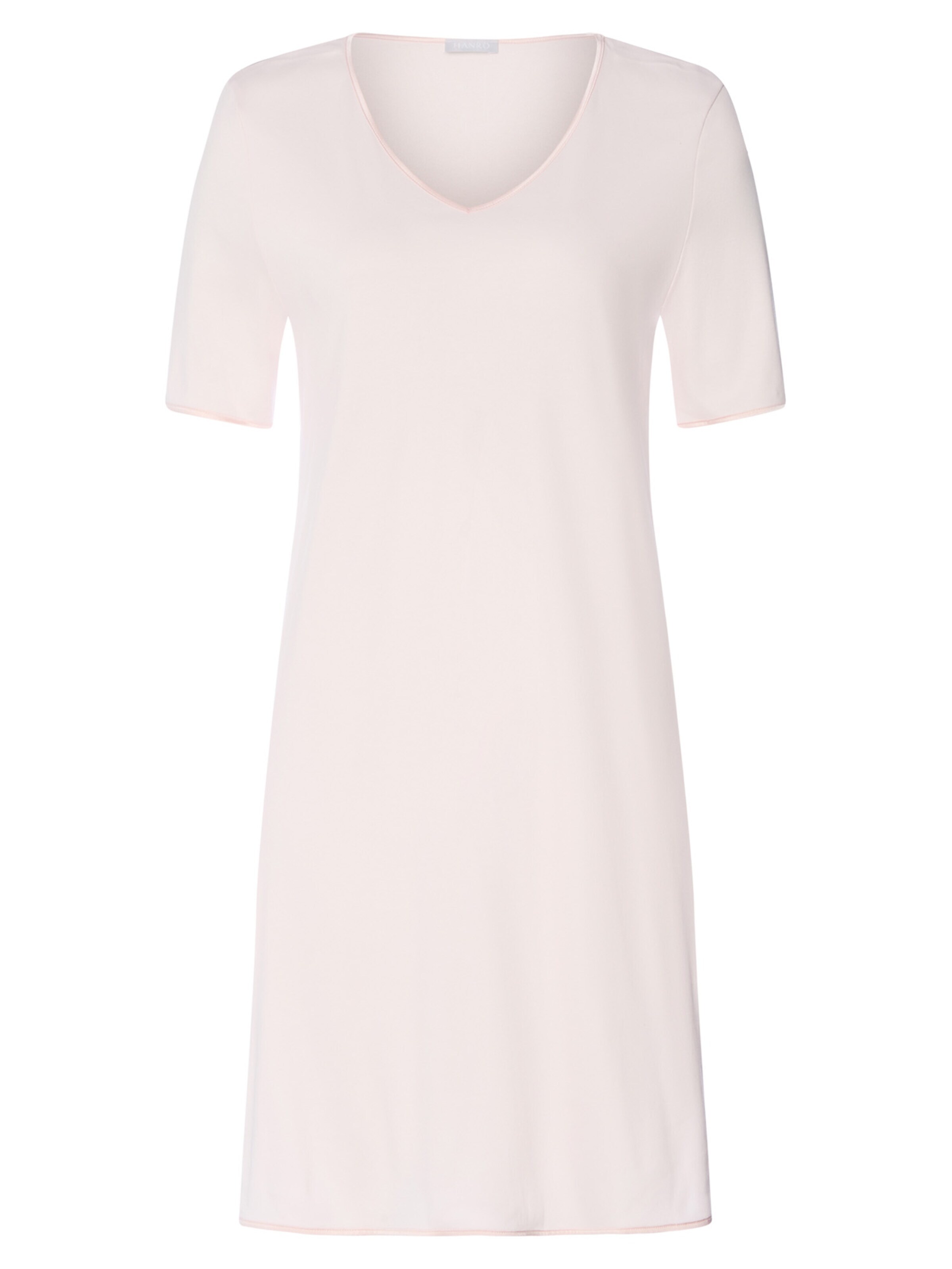 Hanro Nachthemd 'Cotton Silk' in Roze: voorkant