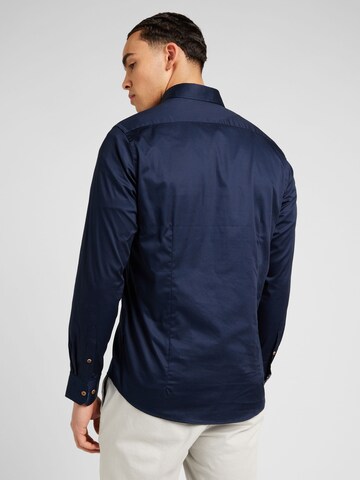 bugatti Slim fit Overhemd in Blauw