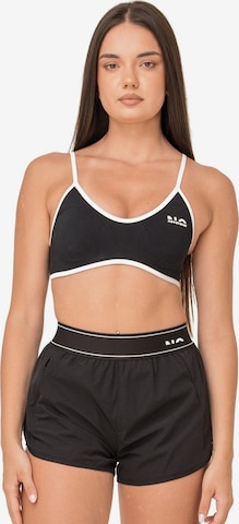 neverover Sport-BH 'NOVO' in Schwarz: Vorderseite