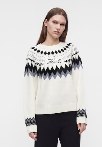 Karl Lagerfeld - Jersey en blanco: frente