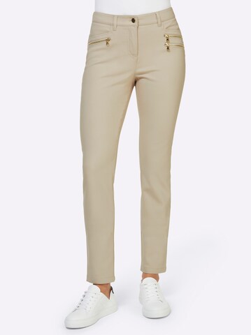 heine Slimfit Housut värissä beige: etupuoli
