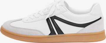 Pull&Bear Låg sneaker i vit