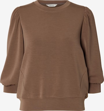 SELECTED Sweatshirt 'SLFTENNY' in Braun: Vorderseite