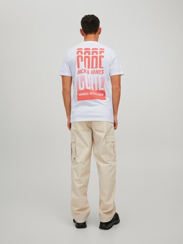 T-Shirt 'Ounce' JACK & JONES en blanc