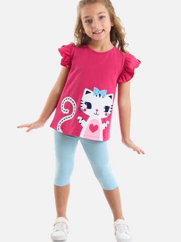 Survêtement 'Cat' Denokids en rose : devant