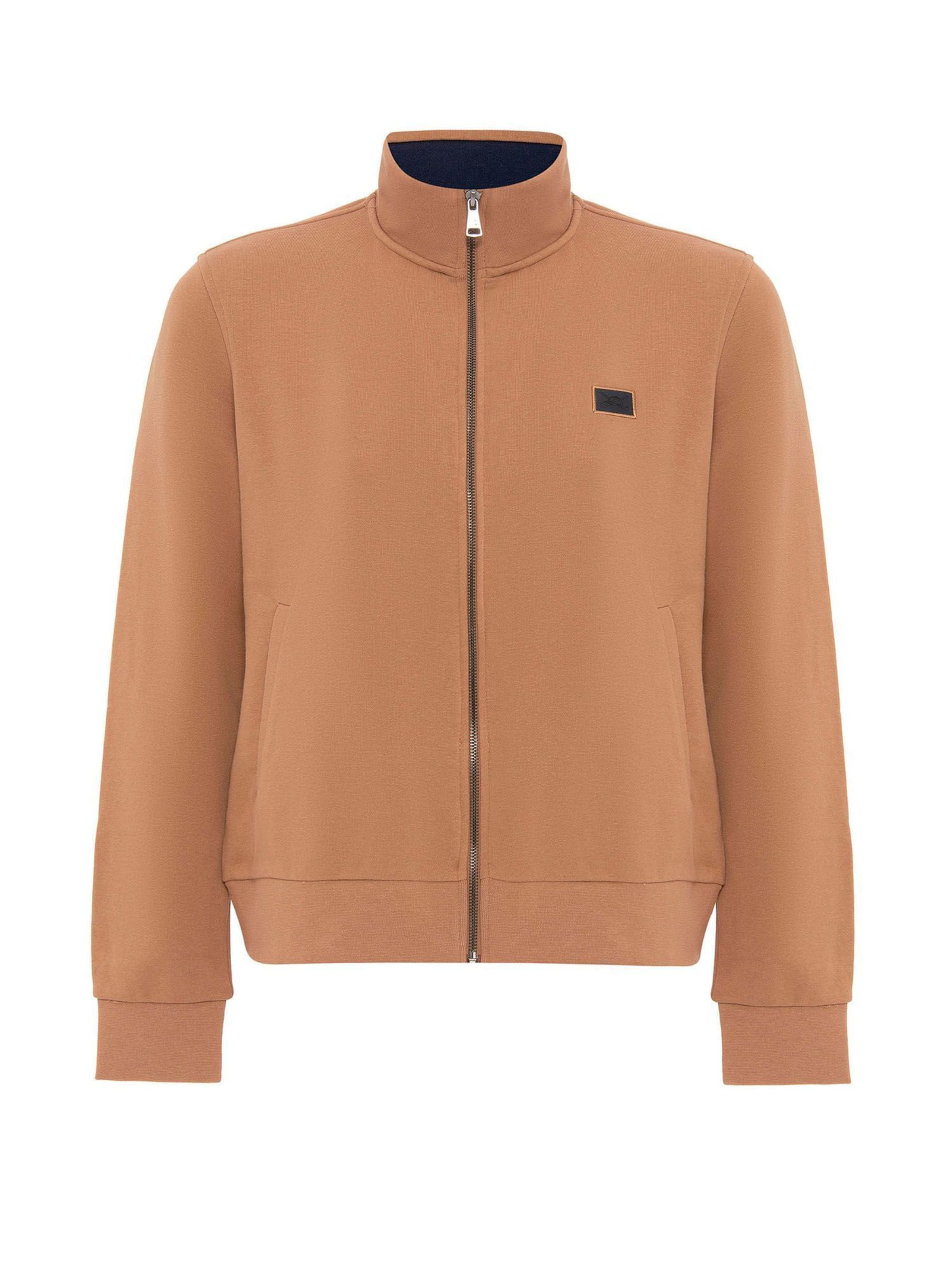 Jacey Quinn Tepláková bunda - Hnedá: predná strana