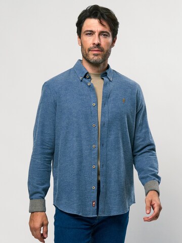 MCS Comfort Fit Paita 'Adam' värissä sininen: etupuoli