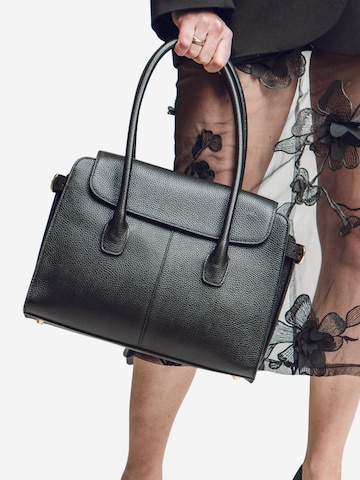 Borsa a mano 'Loretto' di Latalia in nero: frontale