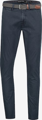 Coupe slim Pantalon chino INDICODE JEANS en bleu : devant