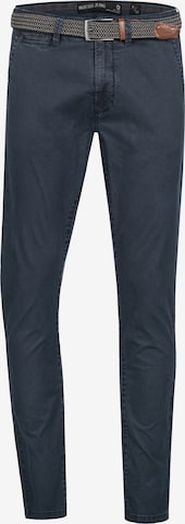 Pantalon chino INDICODE JEANS en bleu : devant