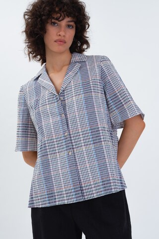 Camicia da donna 'Frenchie Resort' di Aligne in blu