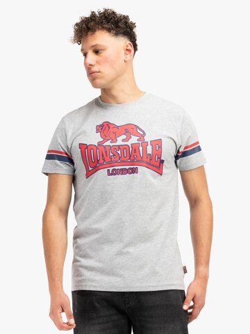 LONSDALE Футболка 'Melthey' в Серый: спереди